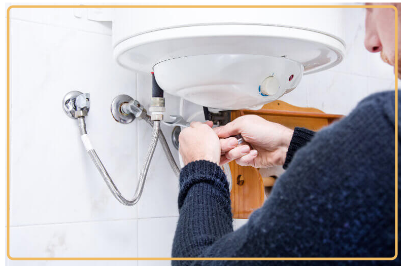 repair a water heater or install